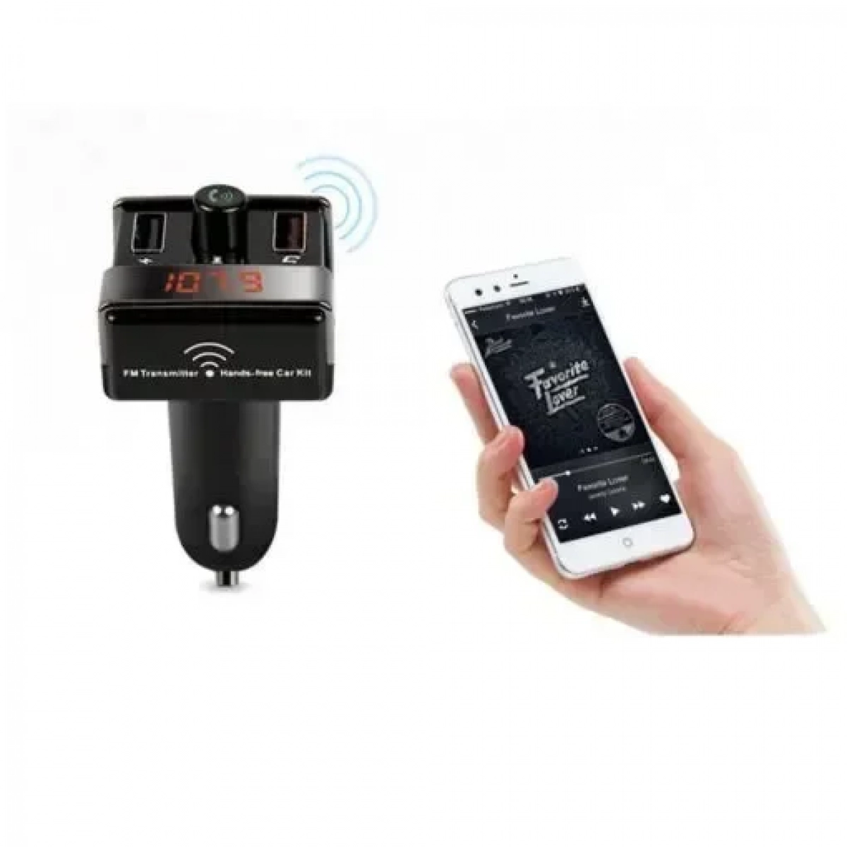 Bluetooth Hands-Free Car Kit Fm Transmitter – OEM A7