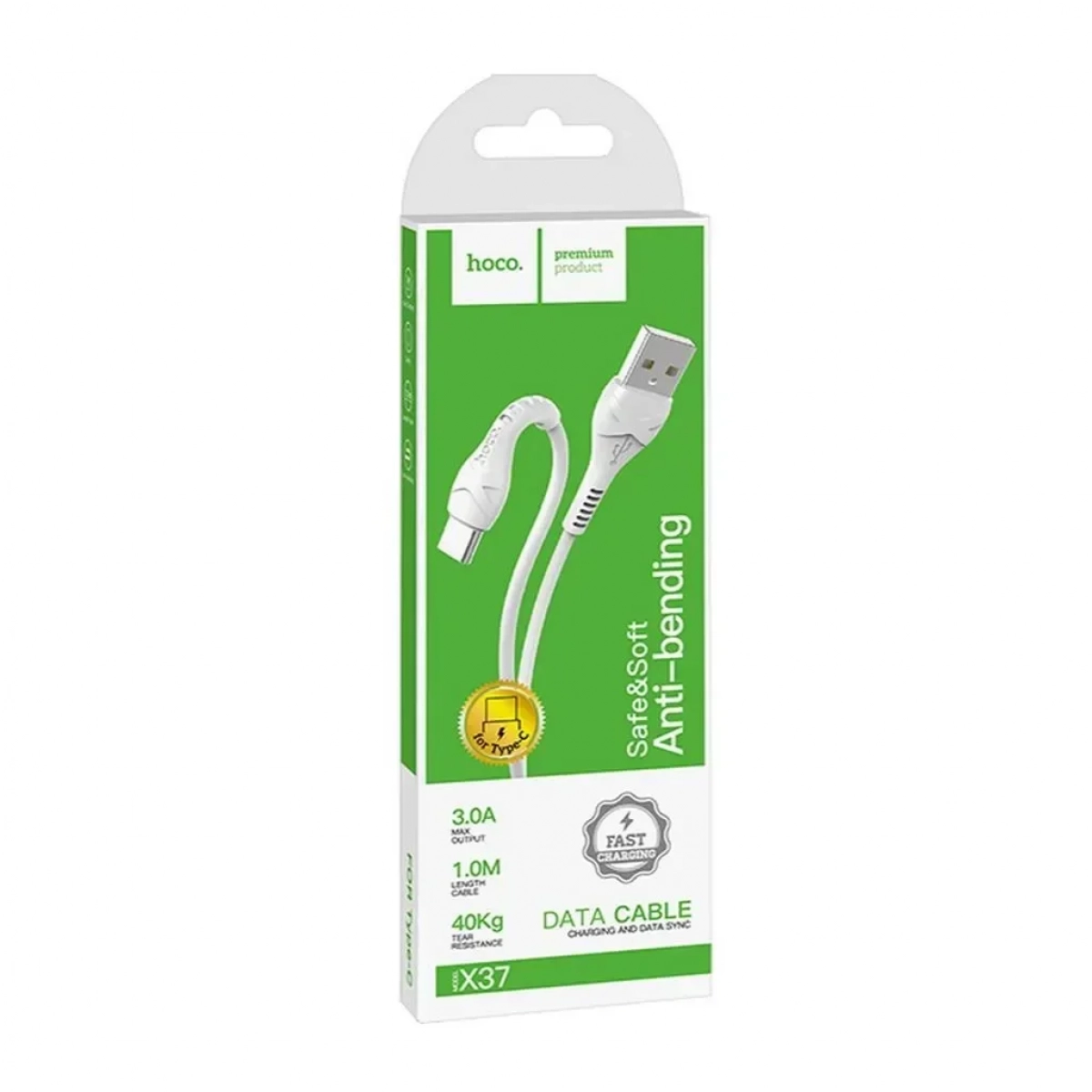 Καλώδιο Hoco X37 Cool Power για Type C to Usb 1m