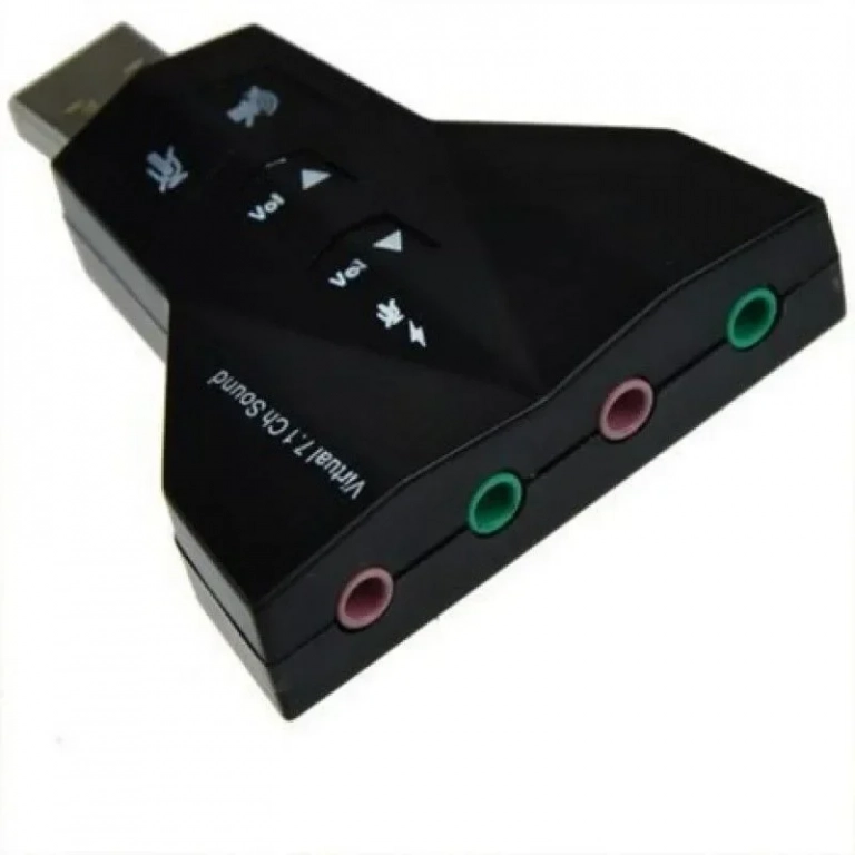USB Εξωτερική Κάρτα Ήχου Virtual 7.1ch Double Headset
