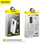 Awei P8K Adaptive Charge Power Bank 10000 mAh, σε λευκό χρώμα