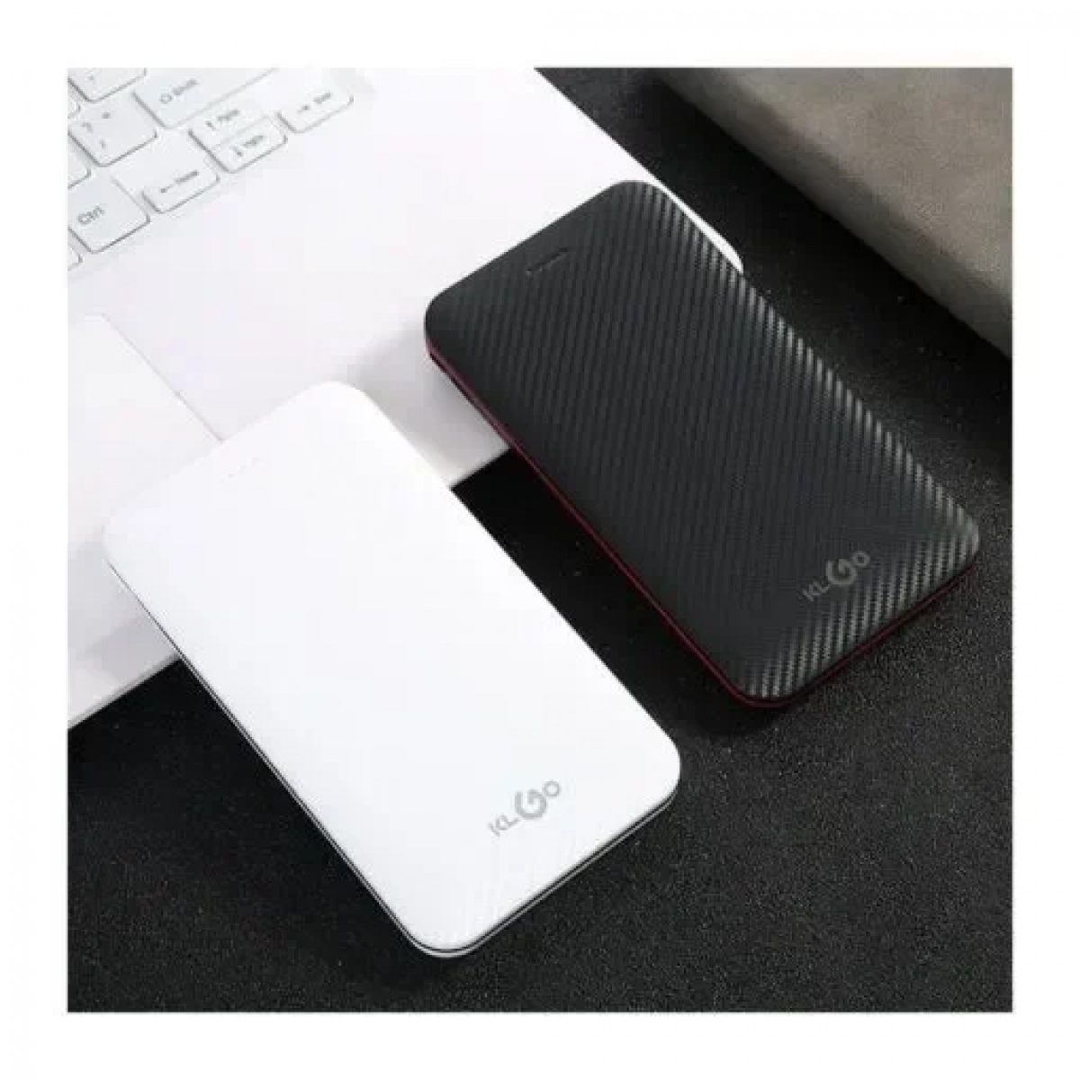 Power Bank KLGO KP-61 6000mAh, σε μαύρο χρώμα