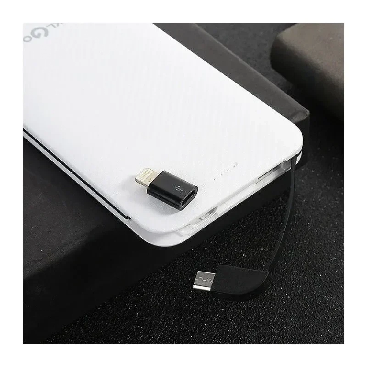 Power Bank KLGO KP-61 6000mAh, σε λευκό χρώμα