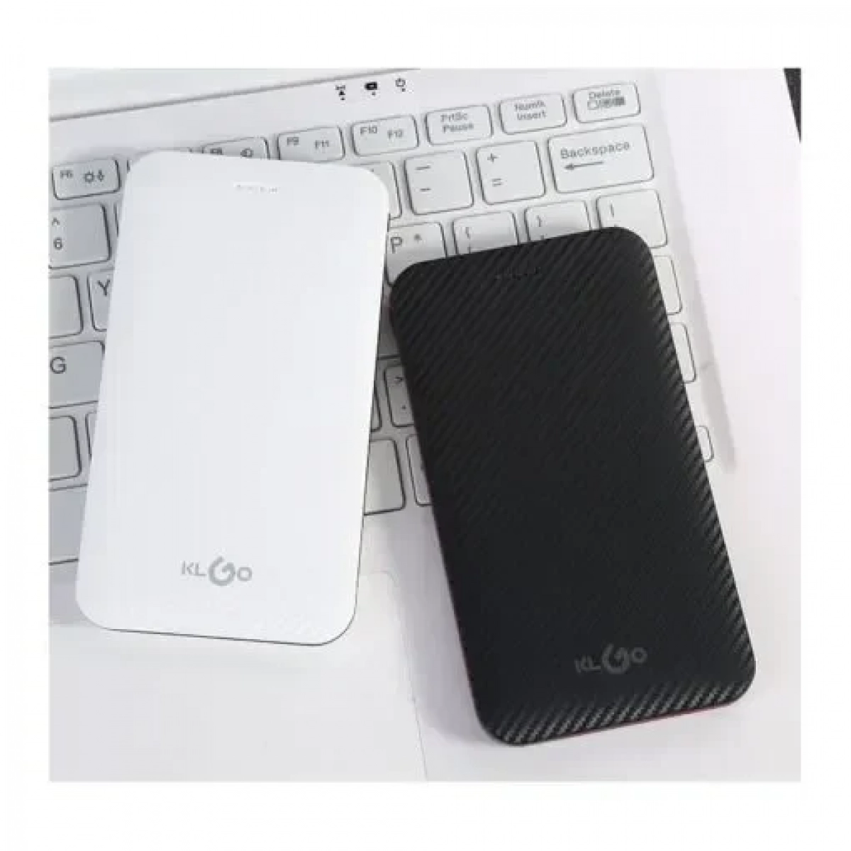 Power Bank KLGO KP-61 6000mAh, σε λευκό χρώμα