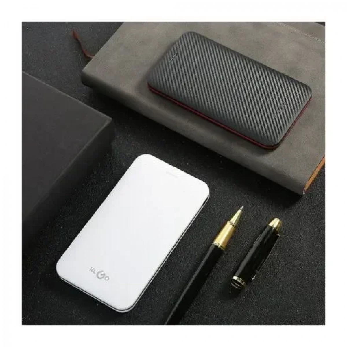 Power Bank KLGO KP-61 6000mAh, σε λευκό χρώμα