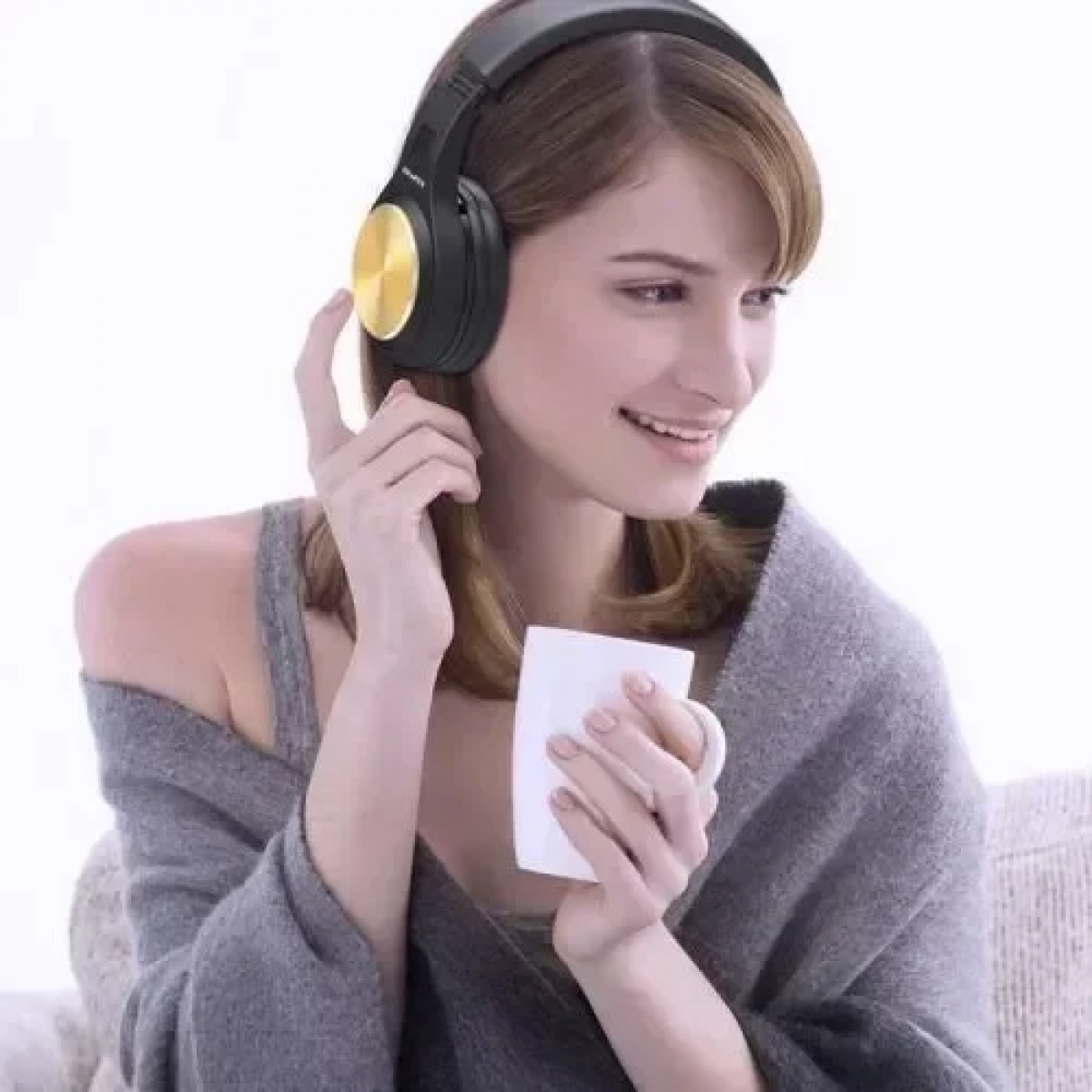 Ακουστικά Bluetooth Stereo Awei A600BL, σε χρυσό χρώμα