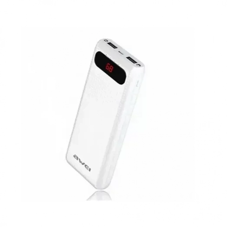 Power Bank Awei P70K 20000 mAh, σε λευκό χρώμα