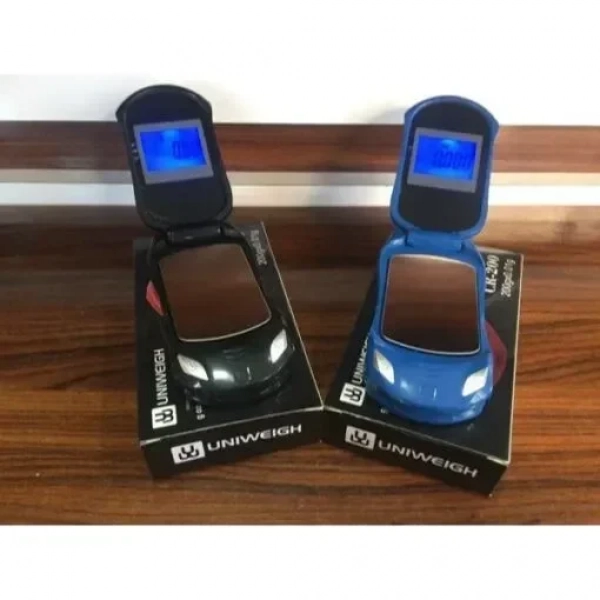 Ultra Mini Ψηφιακή Ζυγαριά Ακριβείας 0,01gr - 200gr Model Car Digital Mini Scale CR-200, σε μπλε χρώμα