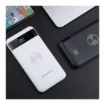 Φορητός Φορτιστής Ασύρματης Φόρτισης - Power Bank Awei P55K 10000 mAh, σε λευκό χρώμα