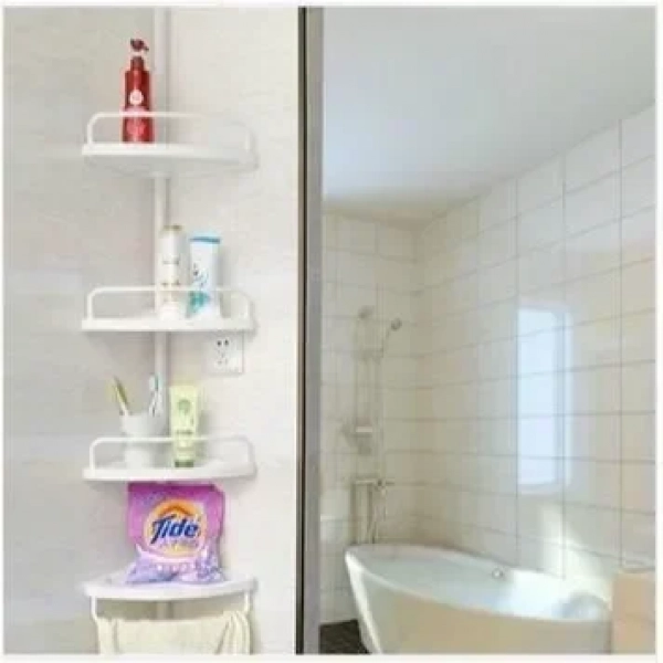 Ραφιέρα Μπάνιου Γωνιακή Με 4 Ράφια Home Reside SQ-1908