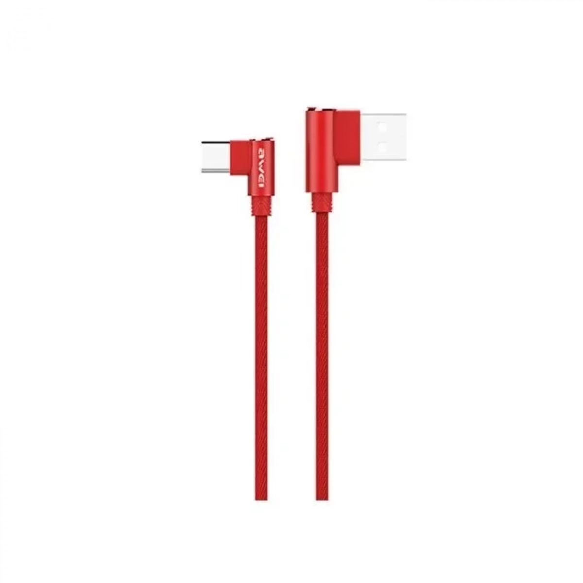 Καλώδιο Φόρτισης Awei CL-35 1.5m USB Type-C Fast Charging Cable, σε κόκκινο χρώμα