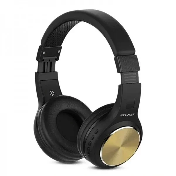 Ακουστικά Bluetooth Stereo Awei A600BL, σε χρυσό χρώμα