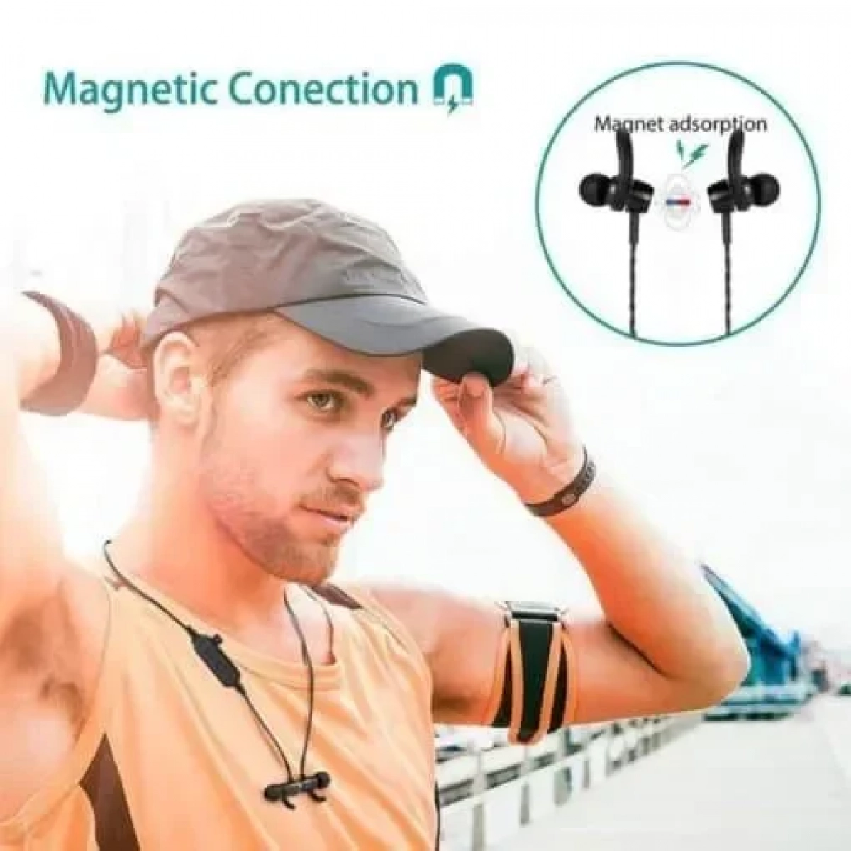 Ακουστικά Handsfree Bluetooth 4.2 με καλώδιο συχνότητας:20Hz - 20KHz, MS - T3 - Cb, σε μαύρο χρώμα