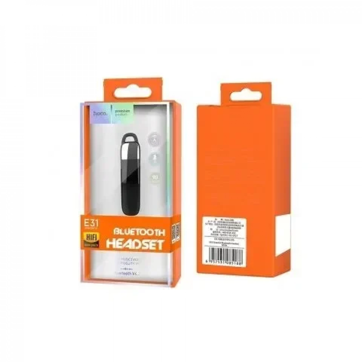 Ακουστικό Bluetooth Stereo Headset – Hoco E31, σε μαύρο χρώμα