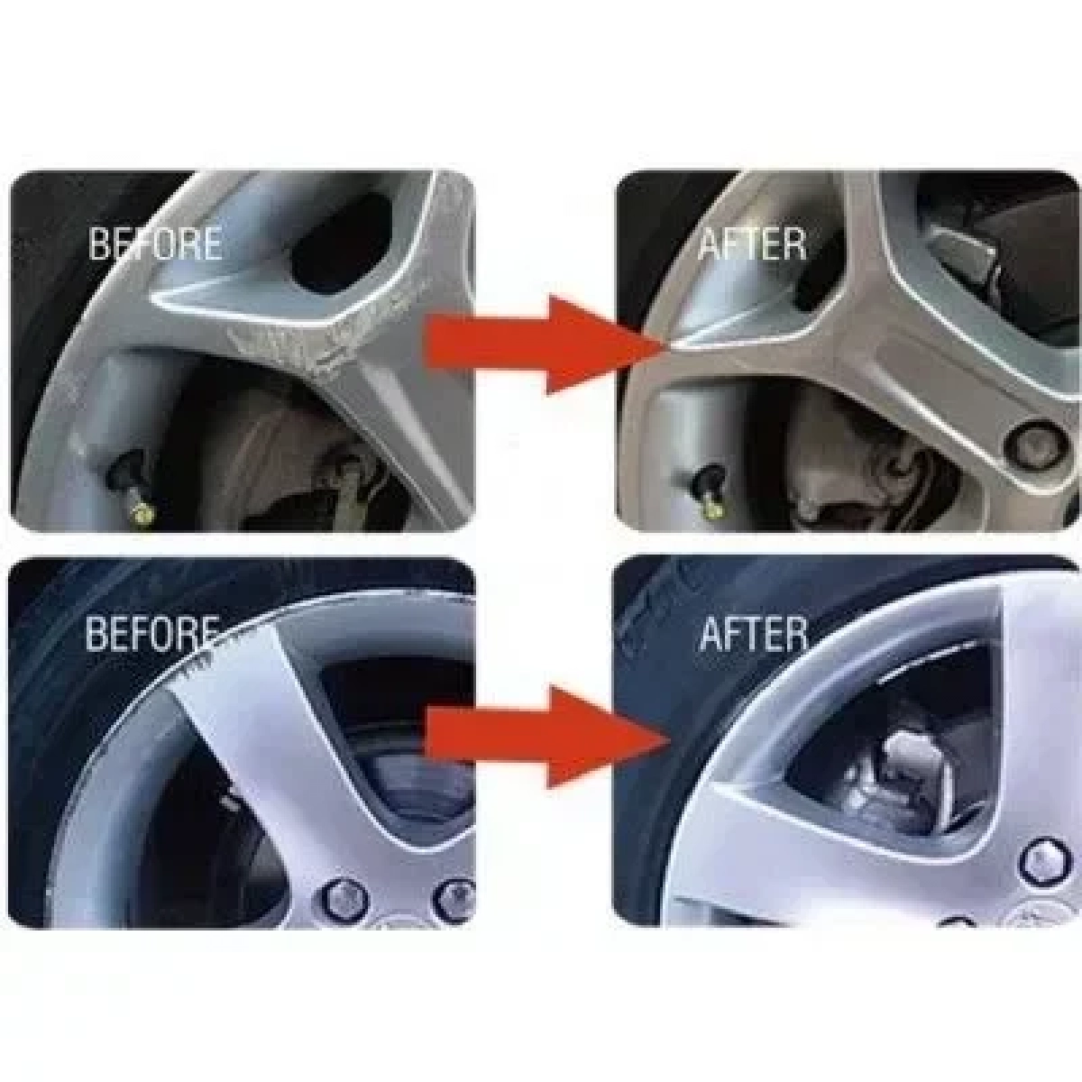 Κιτ Επισκευής Ζάντας Αλουμινίου Ασημί - DIY Alloy Wheel Repair Kit