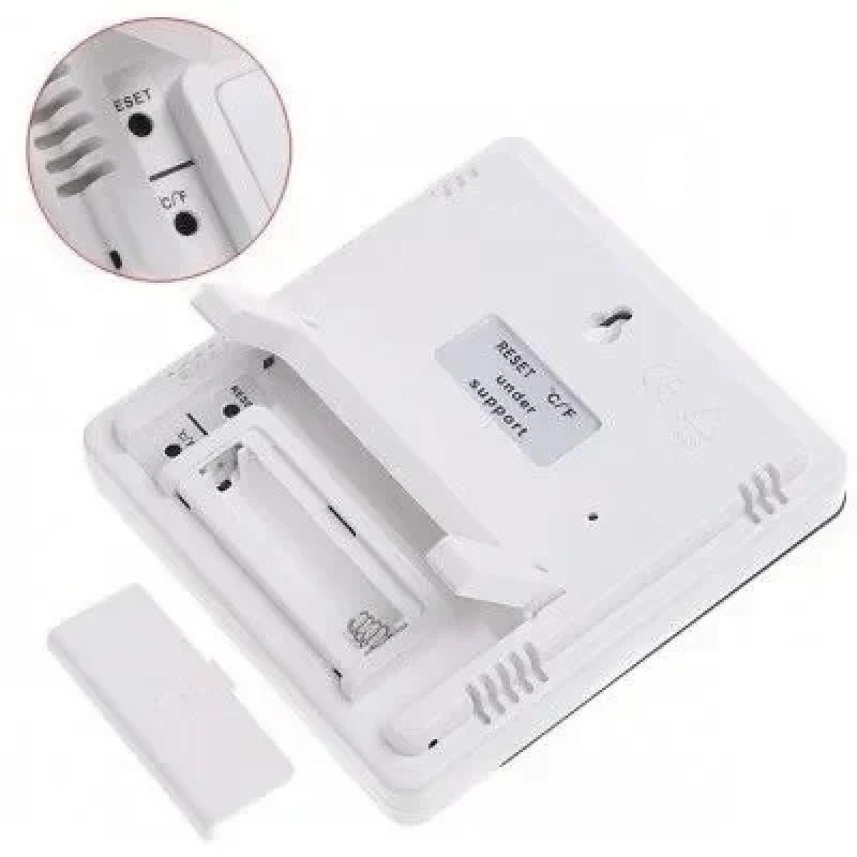 Ρολόι Ξυπνητήρι Θερμόμετρο και Μετρητής Υγρασίας 3 σε 1 με μεγάλη οθόνη και λειτουργία μνήμης, HTC-1