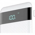 Φορητός Φορτιστής Ασύρματης Φόρτισης - Power Bank Awei P55K 10000 mAh, σε λευκό χρώμα