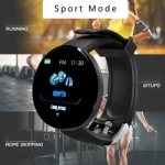 Smartwatch και Activity tracker με Heart Rate Blood Pressure D18, σε μπλε χρώμα
