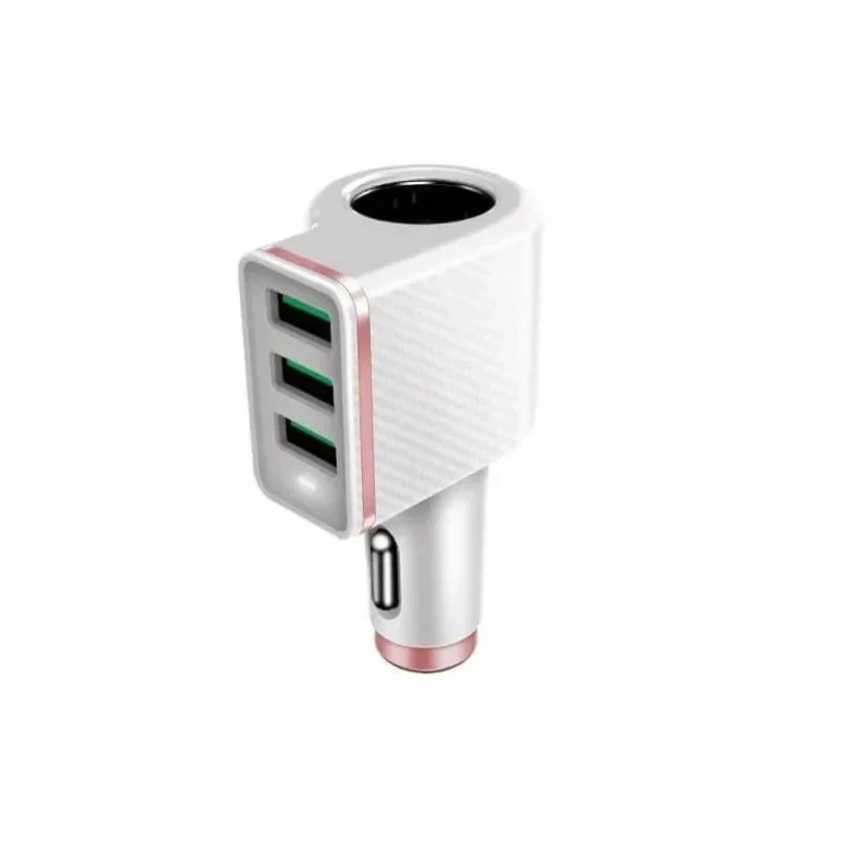 Φορτιστής usb αναπτήρας LDNIO CM12 4.2A 3 USB