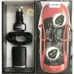 Φορτιστής Αυτοκινήτου LDNIO C502 με 4 Θύρες USB & Καλώδιο Επέκτασης