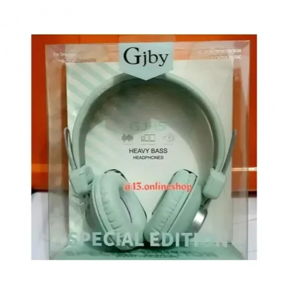 GJBY Ενσύρματα Ακουστικά - AUDIO EXTRA BASS GJ-15, σε πράσινο χρώμα