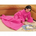 Κουβέρτα Με Μανίκια Fleece Snuggle Super Soft, σε ροζ χρώμα
