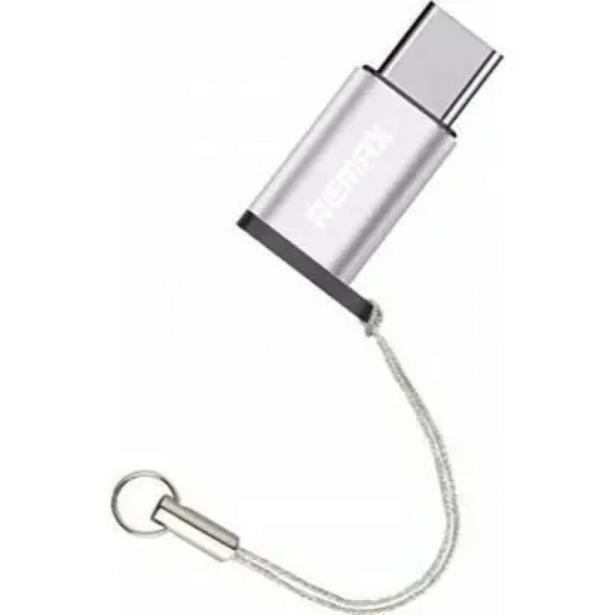 Αντάπτορας Remax Micro USB Female to USB Type-C Male RA-USB1, σε ασημί χρώμα
