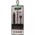 Bluetooth Ακουστικά Metal In-Ear AKZ-S19, σε μαύρο χρώμα