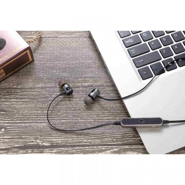 Ασύρματα Ακουστικά Bluetooth Sports Wireless Headset, AZ-25, σε ασημί χρώμα