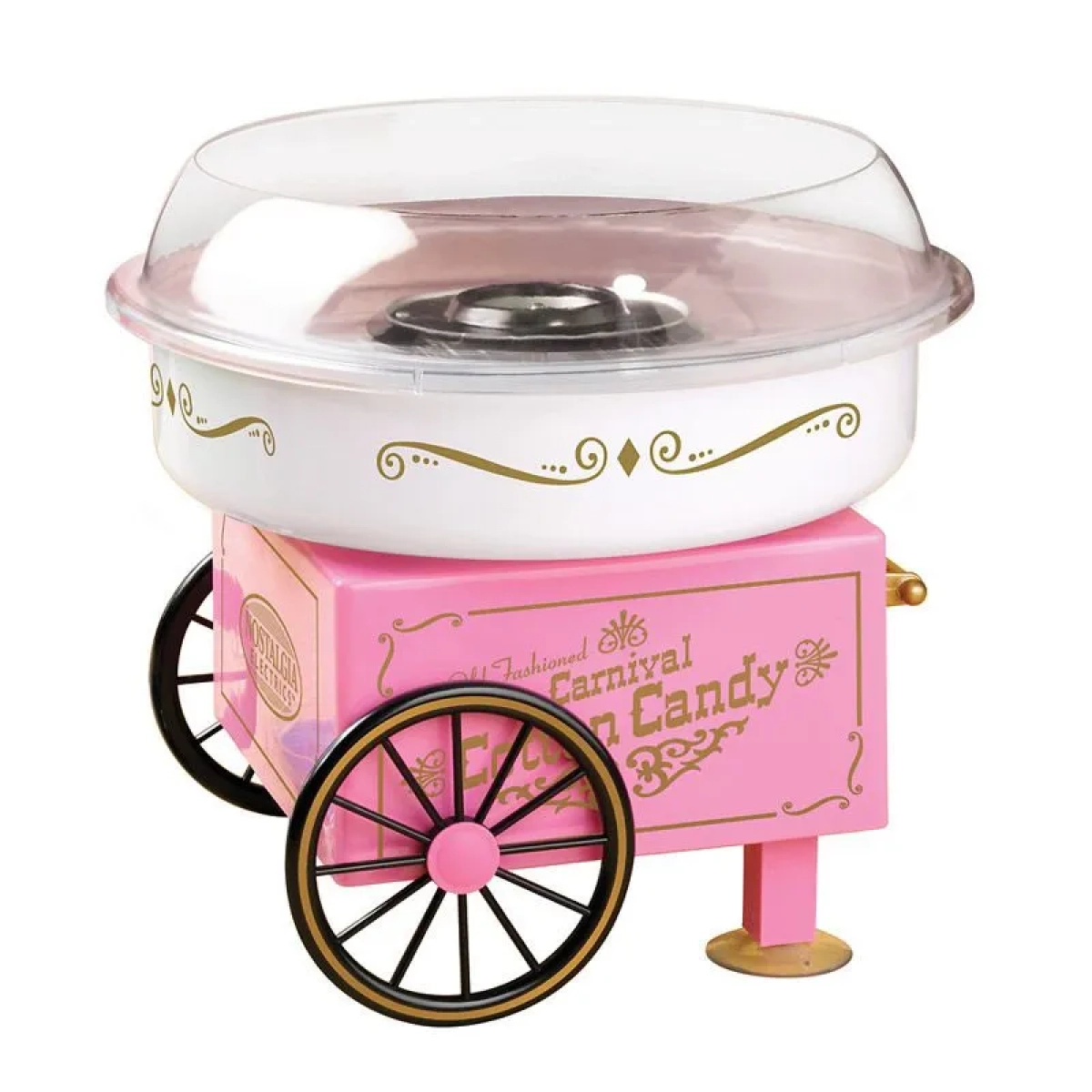 Μηχανή για Μαλλί της Γριάς OEM Cotton Candy Maker, σε ροζ χρώμα