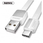 Καλώδιο φόρτισης και μεταφοράς δεδομένων REMAX RC-044a USB σε Type C 1m, σε λευκό χρώμα