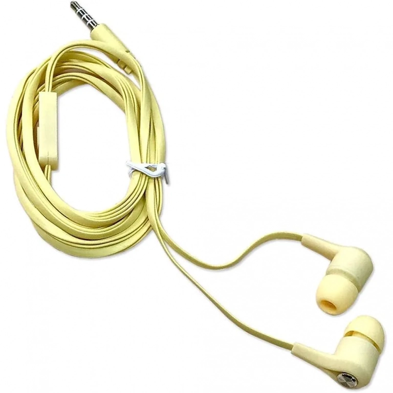 Ακουστικά Handsfree Yookie YK06, σε κίτρινο χρώμα