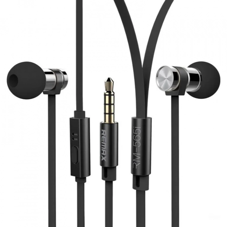 Ακουστικά Remax Earphone RM-565i, σε μαύρο χρώμα