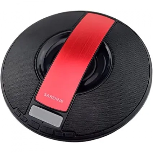 Φορητό Ηχείο Ραδιόφωνο Ξυπνητήρι Soundbox Bluetooth Sardine SDY-021, σε κόκκινο χρώμα