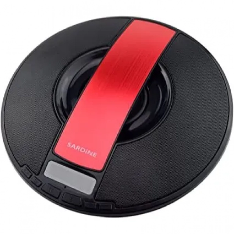 Φορητό Ηχείο Ραδιόφωνο Ξυπνητήρι Soundbox Bluetooth Sardine SDY-021, σε κόκκινο χρώμα