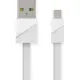 Remax Flat USB 2.0 to micro USB Cable Λευκό 1m (Blade)