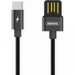 Kαλώδιο Ταχυφόρτισης/Σύνδεσης Remax RC-080a 2.1A USB to Type C (1m), σε μαύρο χρώμα