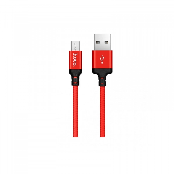 Καλώδιο Hoco X14 Micro Usb to Usb 2m, σε κόκκινο χρώμα