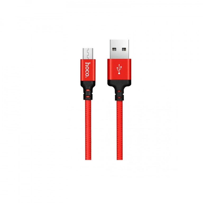 Καλώδιο Hoco X14 Micro Usb to Usb 2m, σε κόκκινο χρώμα