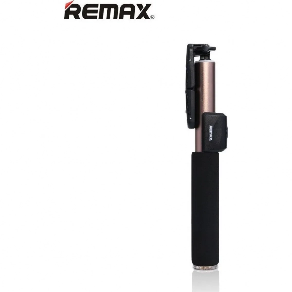Remax Selfie Stick P4 Bluetooth Αλουμινίου, σε χρυσό χρώμα