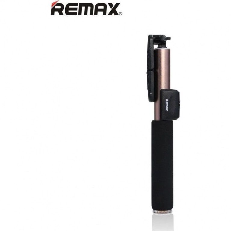 Remax Selfie Stick P4 Bluetooth Αλουμινίου, σε χρυσό χρώμα