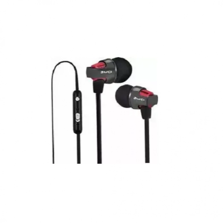 Ακουστικά Handsfree In-Ear Awei ES-860i, σε κόκκινο χρώμα