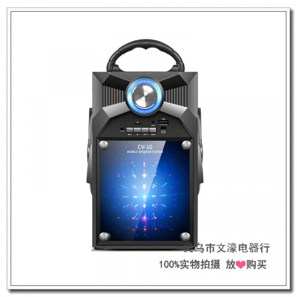 Ηχείο με Bluetooth CV-V10 Bluetooth/USB/SD/FM, σε μαύρο χρώμα