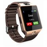 Smartwatch DZ09, σε ροζ/χρυσό χρώμα