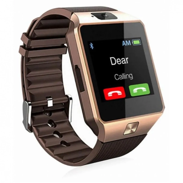 Smartwatch DZ09, σε ροζ/χρυσό χρώμα