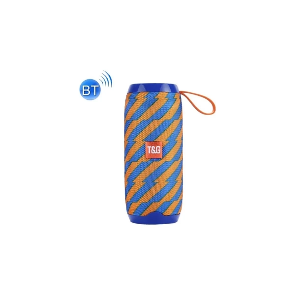 Φορητό Ηχείο Bluetooth T&G TG-106, σε μπλε/πορτοκαλί χρώμα