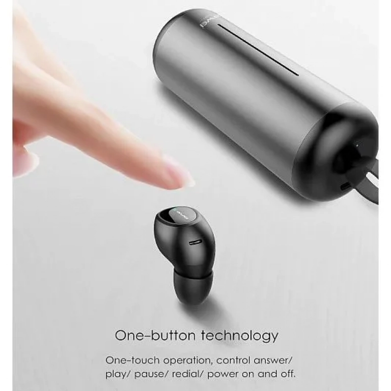 Ασύρματα Bluetooth Ακουστικά με Βάση Φόρτισης Awei T5, σε γκρι χρώμα