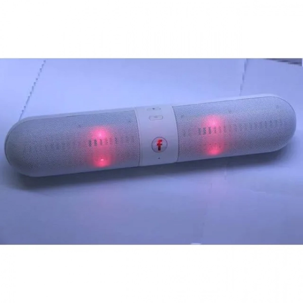 Mini Φορητό Bluetooth Ηχείο USB/SD/AUX FM Radio Multimedia Player BT908 LED, σε λευκό χρώμα