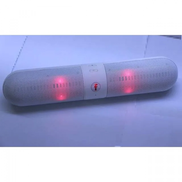 Mini Φορητό Bluetooth Ηχείο USB/SD/AUX FM Radio Multimedia Player BT908 LED, σε λευκό χρώμα