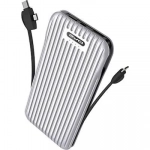 Power Bank Awei P80K 10000mAh, σε ασημί χρώμα