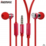 Ακουστικά Remax Earphone RM-565i, σε κόκκινο χρώμα